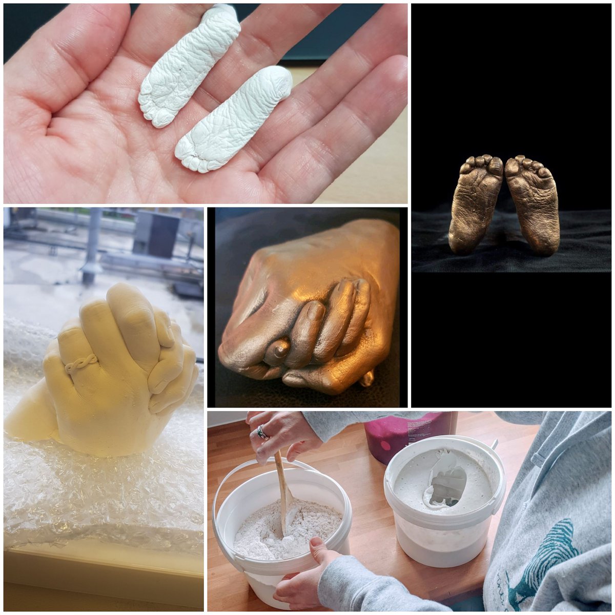 Printsforlife's tweet photo. With the recent announcement of lockdown we want to reassure you we are still able to offer urgent memory making. 
With a Covid19 screening questionnaire and full PPE we can still offer our Casting Service.
https://t.co/x5GGZY6n5c https://t.co/dbxctPy60J