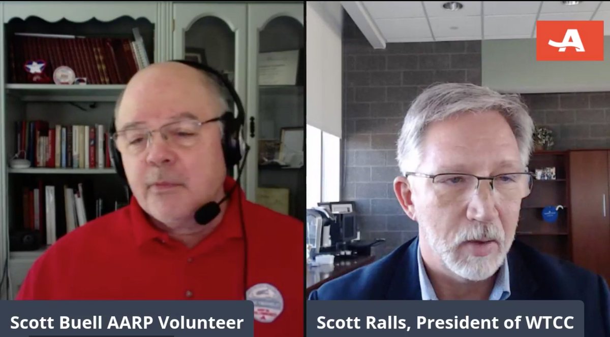waketechcc's tweet photo. Thank you to @AARPNC for having @WakeTechPrez on hand to talk more about our exciting programs!
We’re your community’s college!
Watch the entire @Facebook Live interview with Scott Buell here: https://t.co/sd9Ofuh7X6
@TriangleAARP https://t.co/W03RQKB5jn