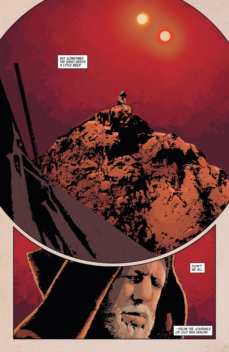 Don't want to read a book? Ben's entry into his journals found in Star Wars issue 37 is a quick read and an excellent look at life in the unforgiving deserts of Tatooine for both Ben and the Sand People.