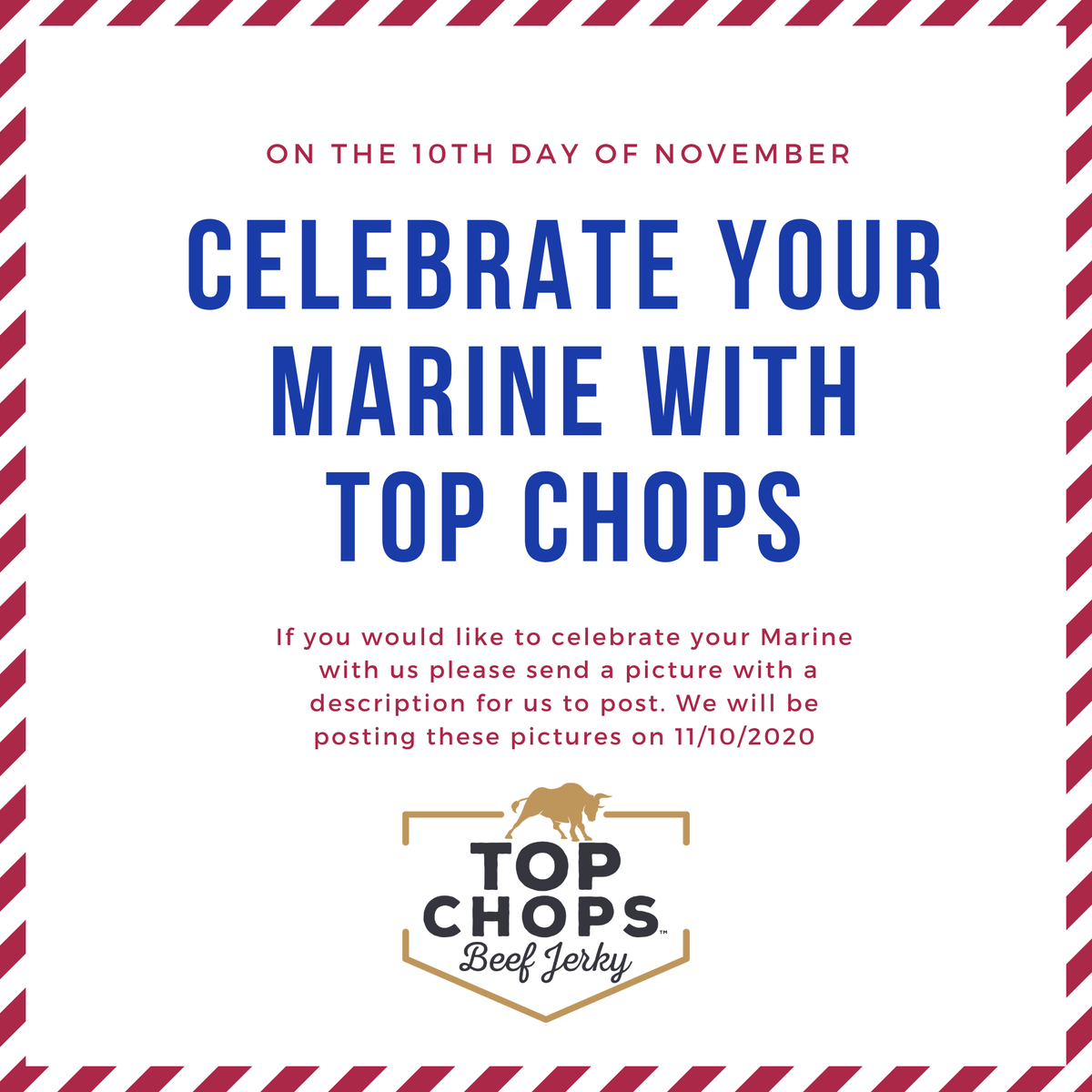 Tendertopchops's tweet photo. We'd LOVE for you to SHARE Your Marine with us! Send in a Photo and we'll feature them on 11/10/2020 for the USMC Birthday! #Thankful For their SERVICE and Dedication! #USMC #Gratitude https://t.co/r98pEewWvh