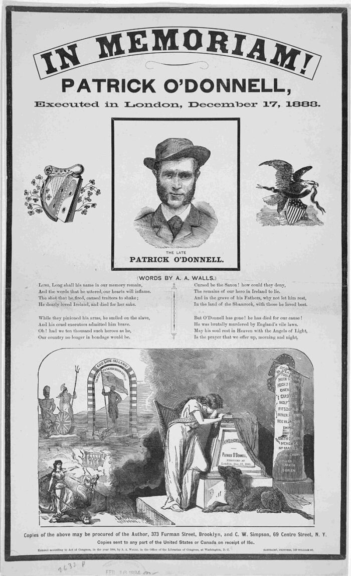 Patrick O’Donnell: The Man who Avenged the Invincibles – John Joe McGinley on story of Patrick O'Donnell who shot James Carey 'the informer' on a boat to Cape Town in 1882.  https://www.theirishstory.com/2020/11/02/remembering-patrick-odonnell-the-man-who-avenged-the-invincibles/#.X6A8tFABwg4.twitter
