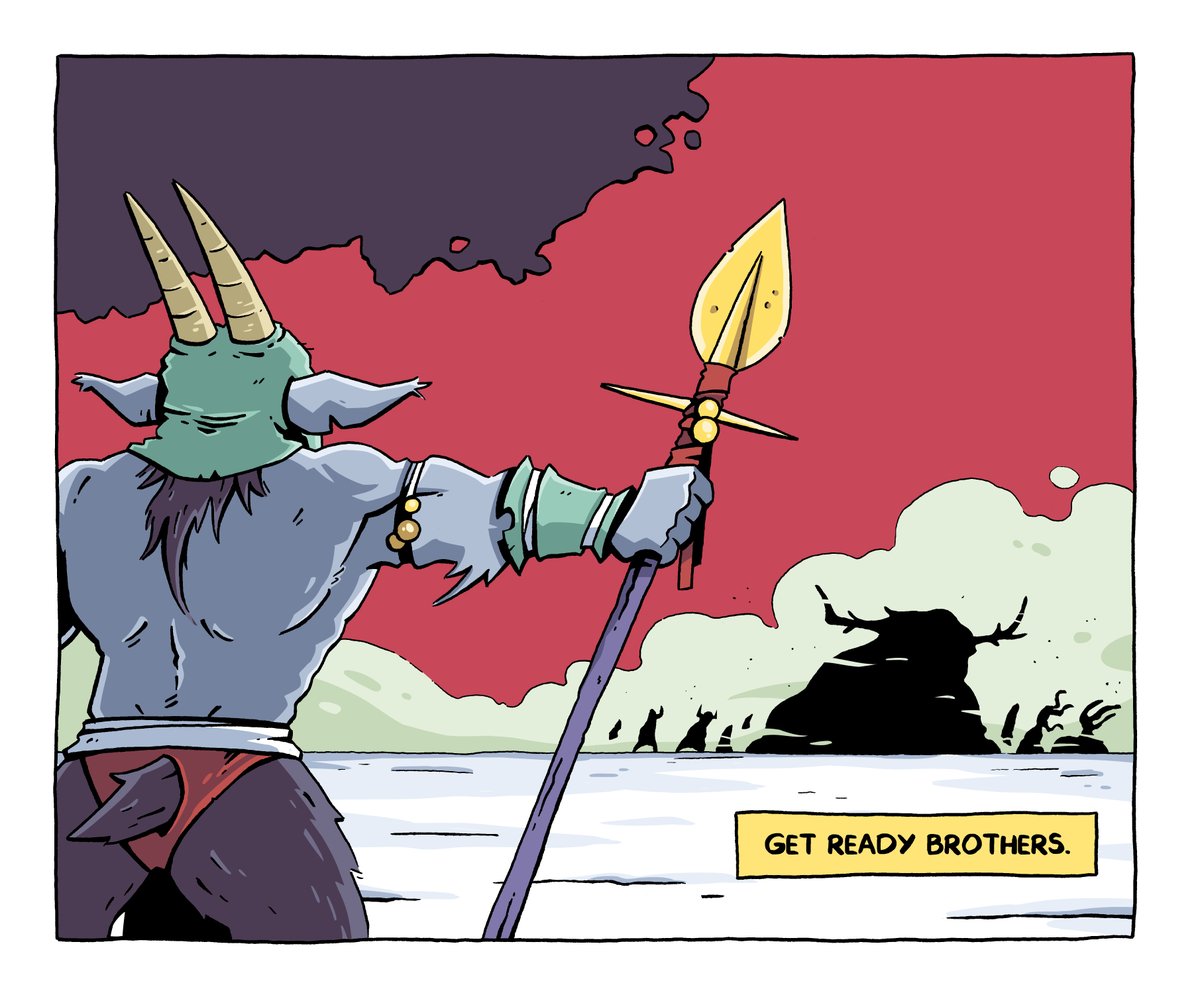 pablogalvanilus's tweet photo. Kalgar (2/2) Comic in collaboration with @WAGamesCompany  about a character of one of their Pandemic Army team's miniatures. https://t.co/RtWDHQaHcr