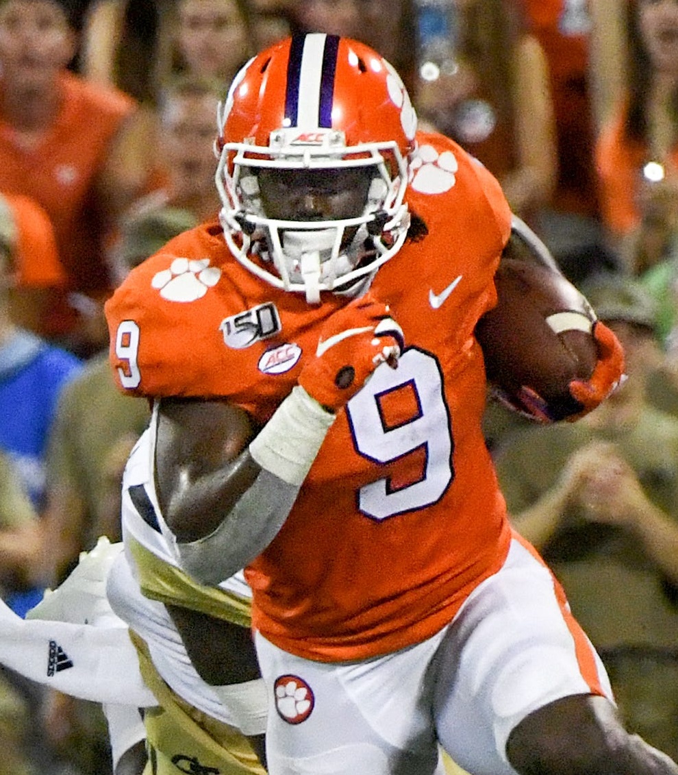 Highest-graded power five RBs in Wk 9

1. Khalil Herbert, VA Tech - 80.4
2. Travis Etienne, Clemson - 78.7
3. Cooper Lutz, Syracuse - 77.8
4. Rhamondre Stevenson, OU - 76.7
5. Mohamed Ibrahim, Minn - 76.6