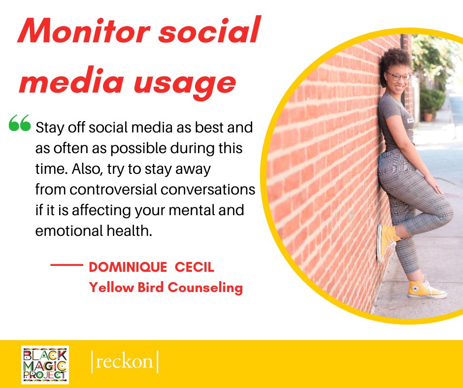 StarrDunigan's tweet photo. Feeling some #electionanxiety? Dominique Cecil, of Yellow Bird Counseling, LLC in Birmingham, gave the #BlackMagicProject by @reckonsouth some tips on how to cultivate inner peace from #ElectionDay and beyond. https://t.co/y2K05JFXAB