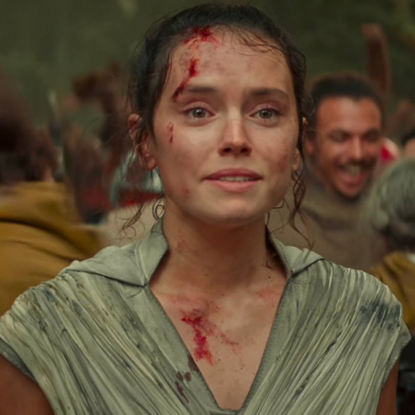 rey through the sequel trilogy but it’s only her smile: a thread