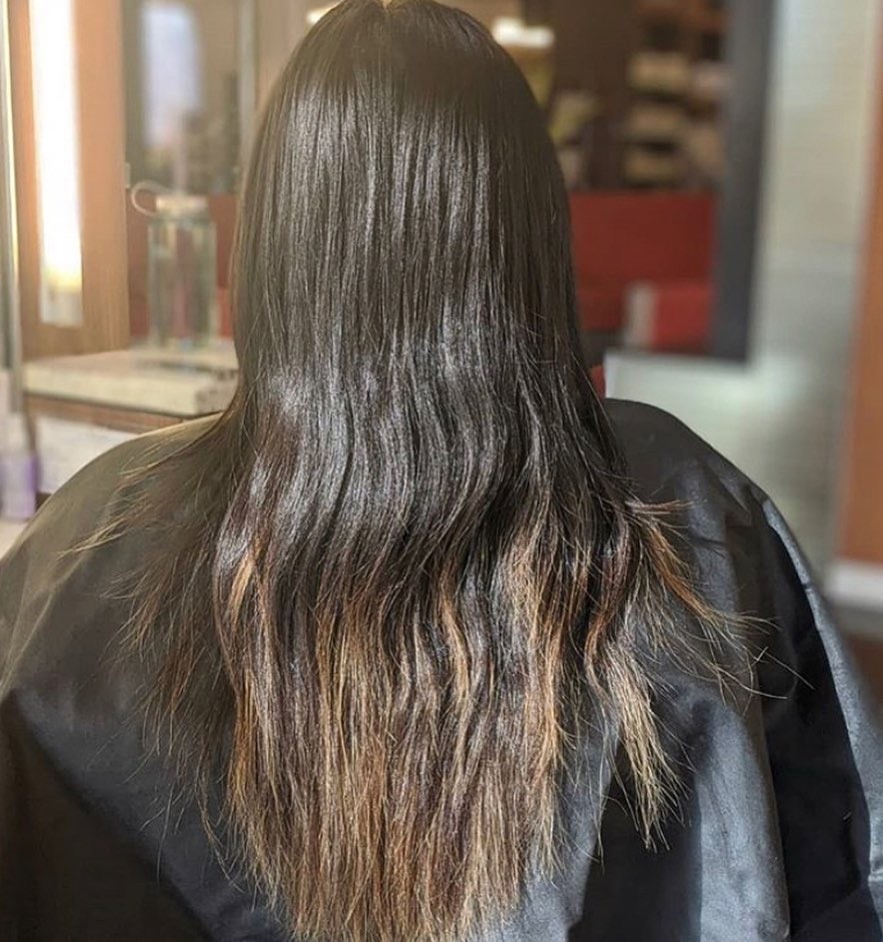 Dream team ✨ cut by Piper and color by Abby - University Village