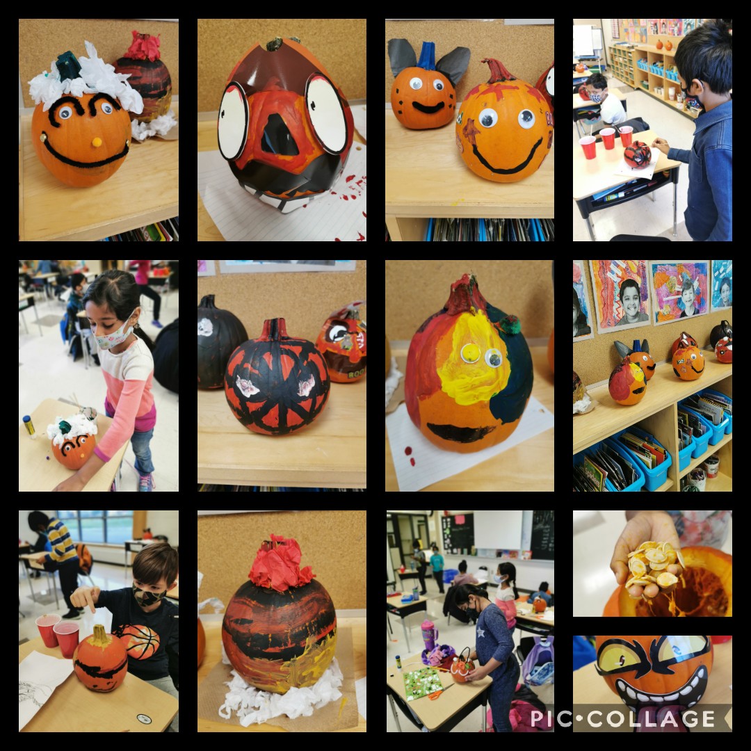 Phew! We made it through Halloween week with some non-fiction research about spiders and other arachnids and we decorated pie pumpkins inspired by our favourite fictional character. #inclusiveeducation <a href="/JamesPotterPS/">James Potter PS</a> <a href="/tesslonglade/">Theresa Longlade</a>