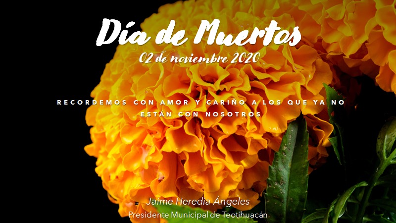 #DíaDeMuertos en México honramos la memoria de quienes ya partieron, con altares integrados por fotografías de nuestros seres queridos fallecidos, flores de #cempasuchil, veladoras, papel picado, pan de muerto y comida que disfrutaban en vida.
😷 #EnTeotihuacánNosCuidamosTodos