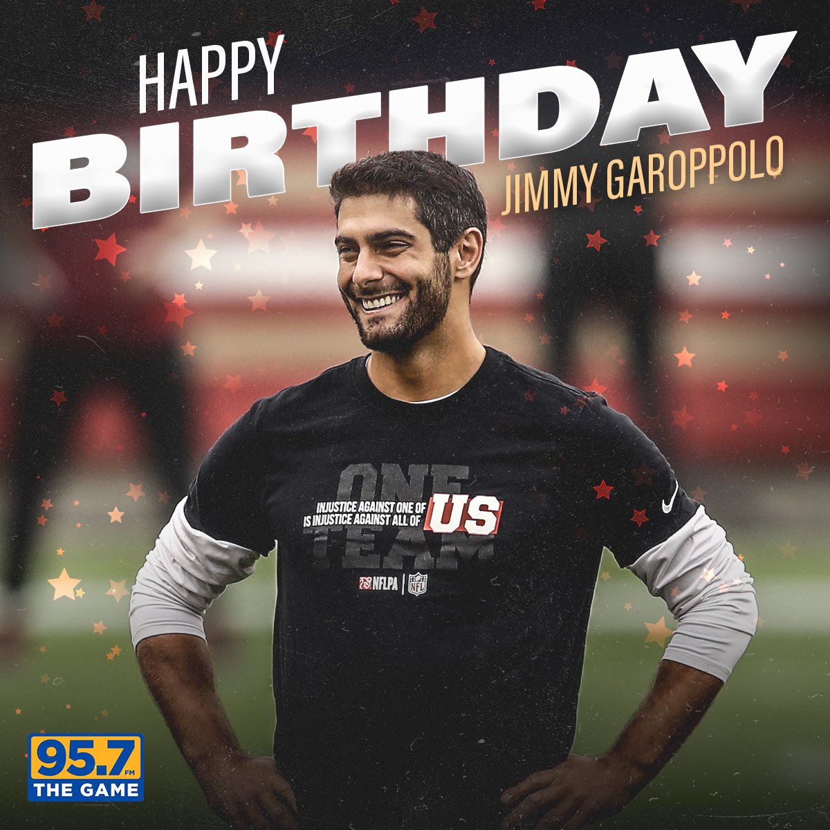 95.7 The Game on X: "Happy birthday Jimmy G! https://t.co/ws5ysmKJZU" / X
