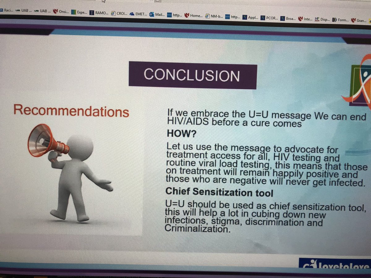 fadul_nada's tweet photo. HIV colonialism is one of the reasons the message of #UequalsU did not spread to Africa, they think we are inferior. If we embrace it, we can end HIV before there is a cure!! @Matovuwilliam1 #adherence2020 https://t.co/ZwpO6tEREv