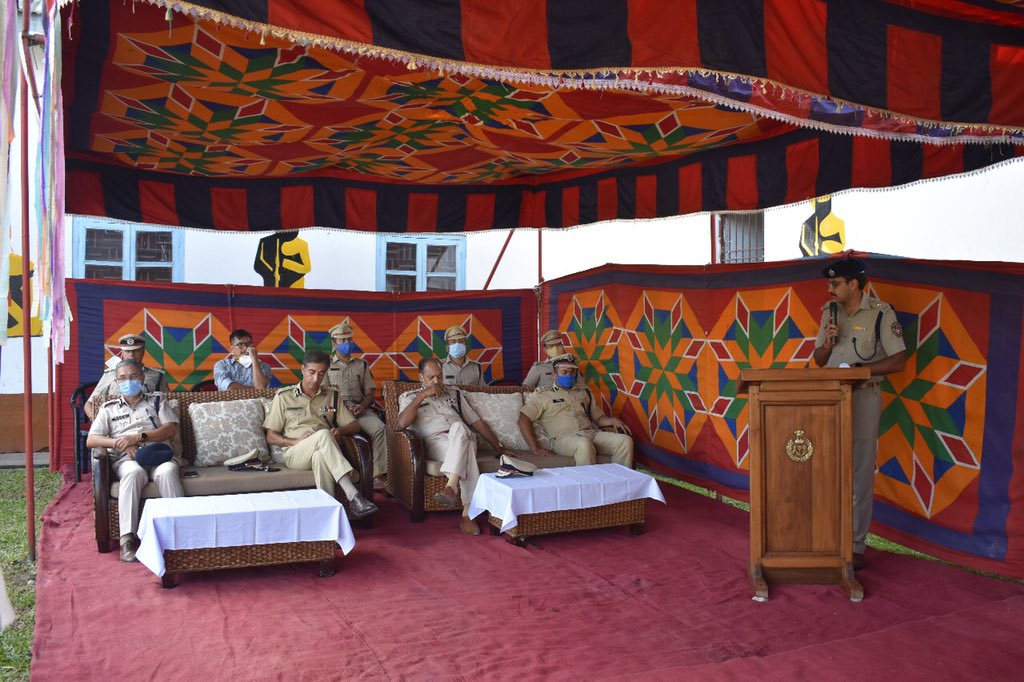DgpPradesh's tweet photo. Inaugurated the renovated gym for police personnel at 1st AAPBn in Chimpu. Physical fitness is important for police personnel and this infrastructure by Police Sports Control Board will provide them the opportunity required to exercise even in busy and stressful schedules. https://t.co/jHVz1U3M1c