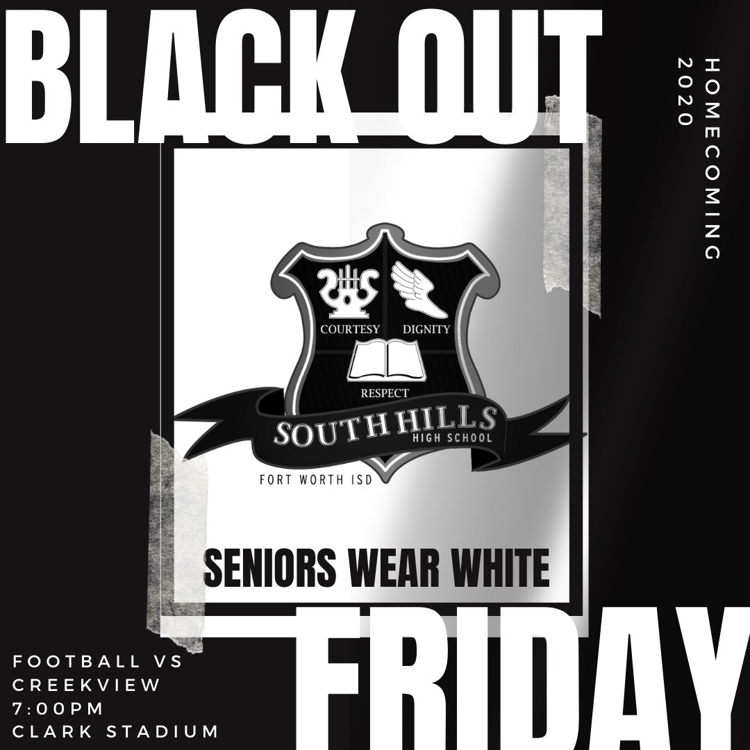 fwshhsstuco's tweet photo. It’s Homecoming week @SouthHillsTX Share your pictures with us for a chance to be featured on IG &amp; Twitter! https://t.co/MmB7JHBfaq