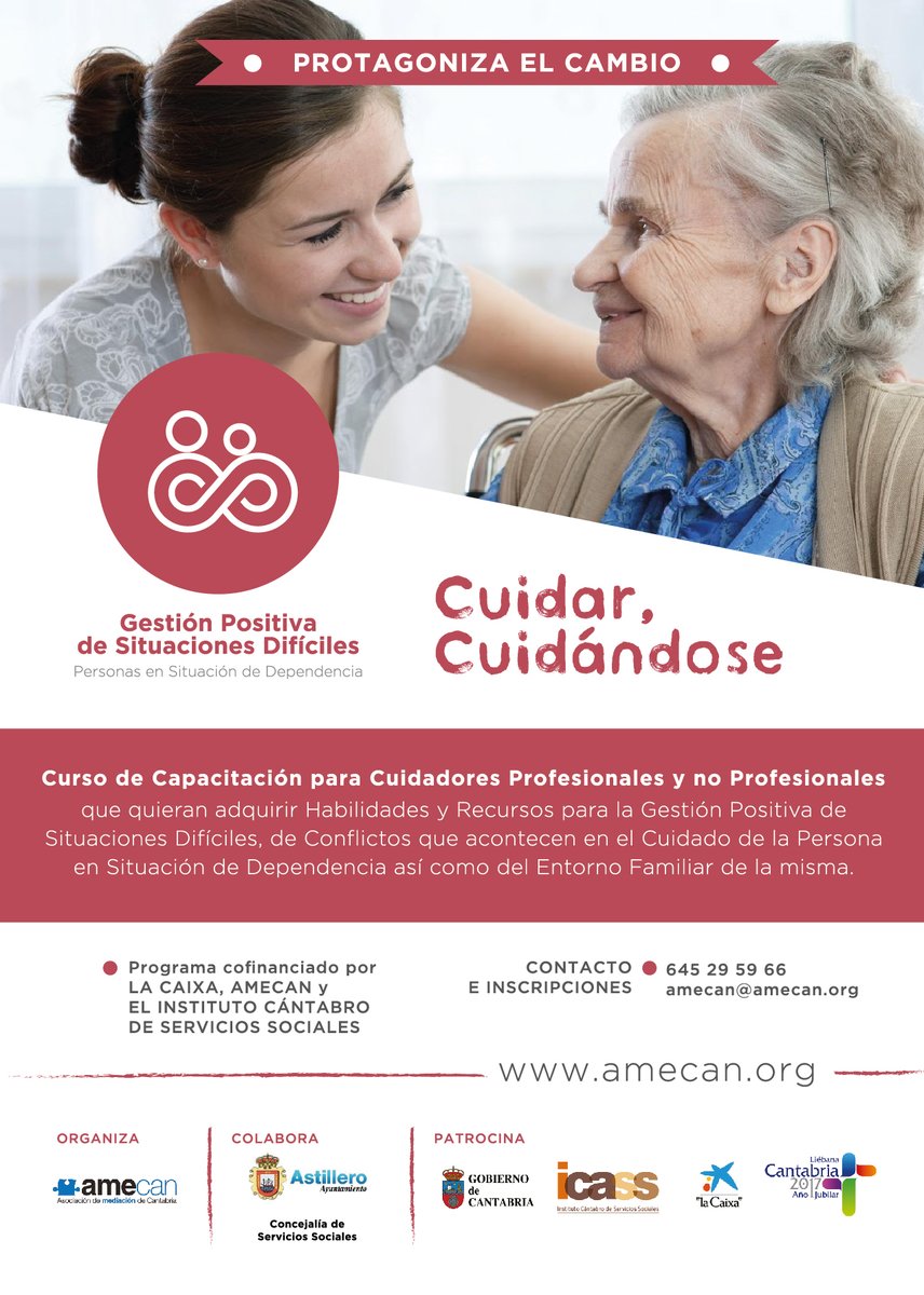 📯 V Edición del Programa "Cuidar, Cuidándose" 2020

📝Ya está abierto el periodo de inscripciones y MATRÍCULA a los cursos de formación GRATUITOS, hasta el 📅12 de Noviembre de 2020.

📞📧Más información en 645 29 59 66, amecan@amecan.org

🧩 ¡Te esperamos!