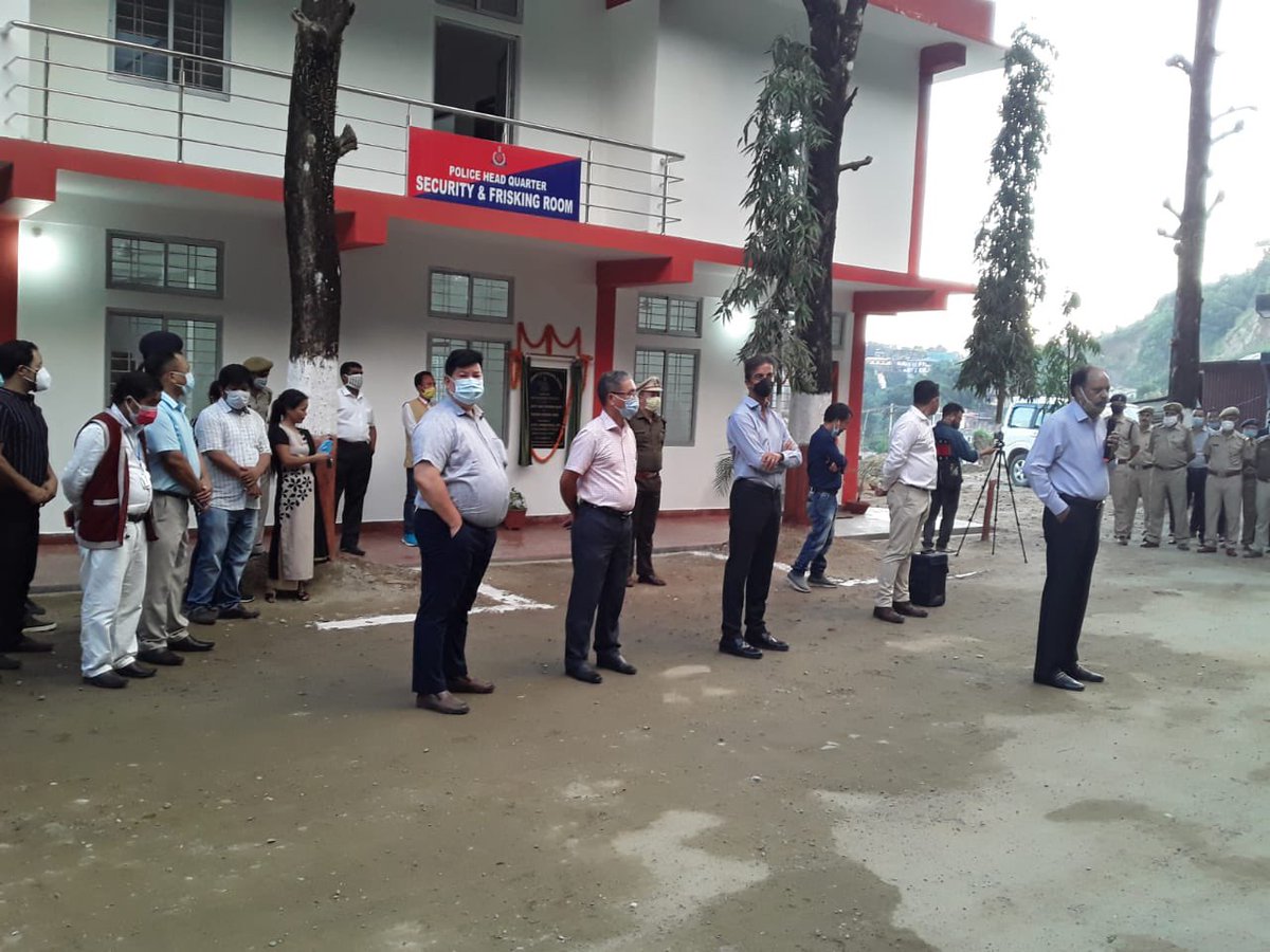 DgpPradesh's tweet photo. Inaugurated the new security block at PHQ. This will facilitate the visitors to PHQ and also function temporarily as the base for Security Unit of Arunachal Police. Arunachal Police is geared to meet evolving security needs. https://t.co/UKe424z65q