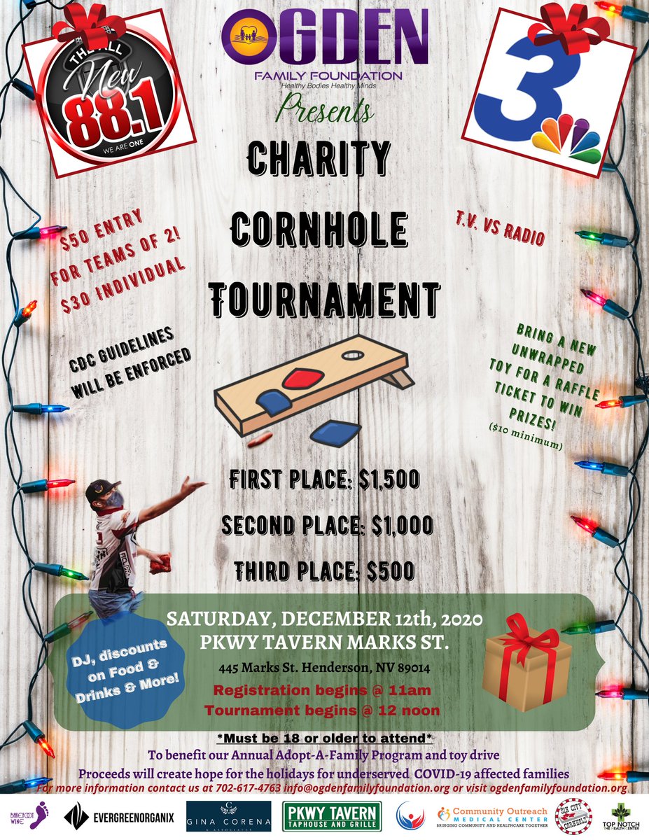 OgdenFoundation's tweet photo. Ogden Family Foundation Charity Cornhole Tournament - Buy tickets at https://t.co/tHElr0bNW0 via @tickettailor https://t.co/VnLjVaBOQ9