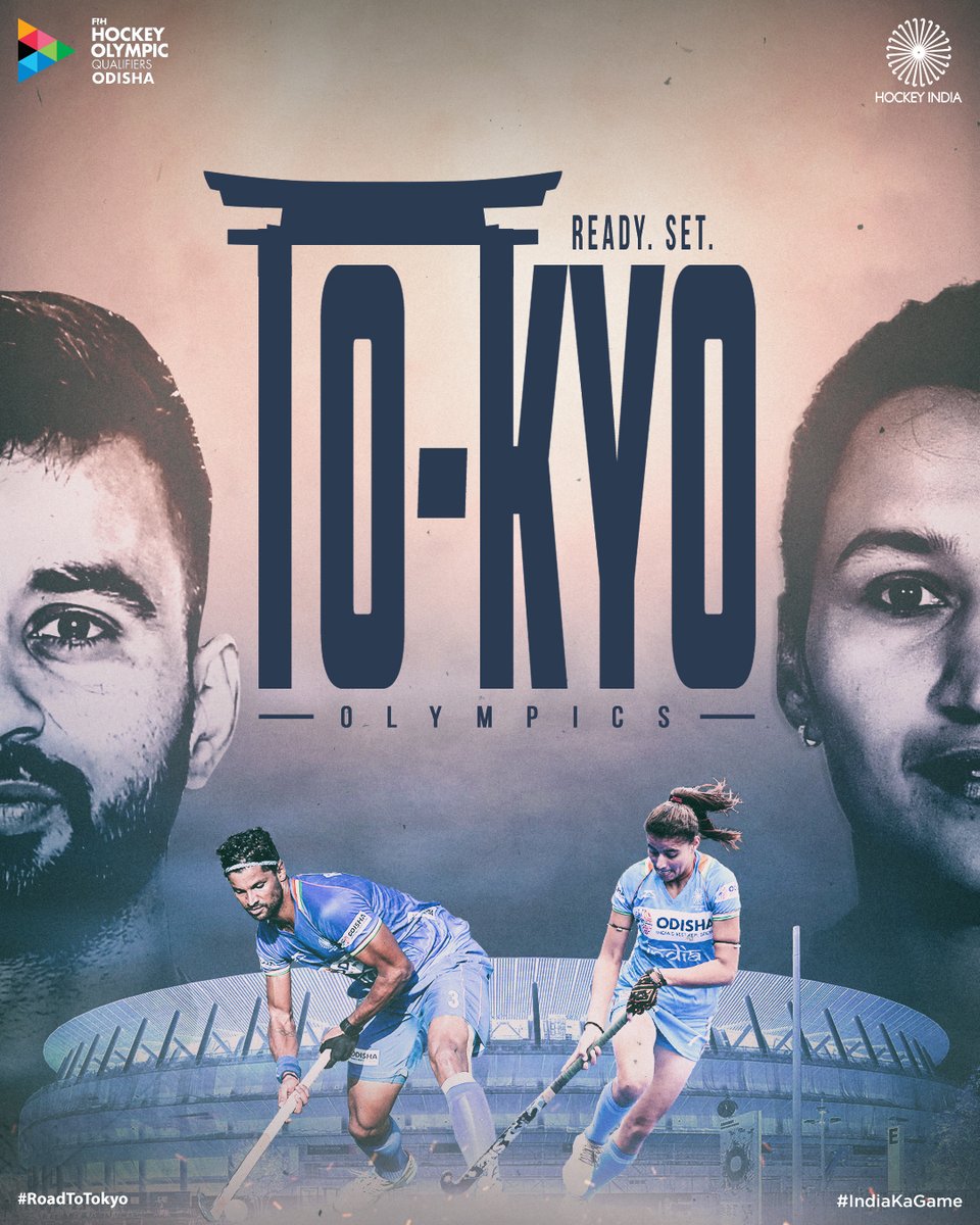 TheHockeyIndia's tweet photo. Ready. Set. Tokyo - 2021.
Goodnight, India!
#IndiaKaGame #FIHHockeyOlympicQualifiersOdisha #INDvUSA #INDvRUS #RoadToTokyo #Tokyo2020 #KalingaKalling #GiftOfHockey https://t.co/cl1GFNL7IC