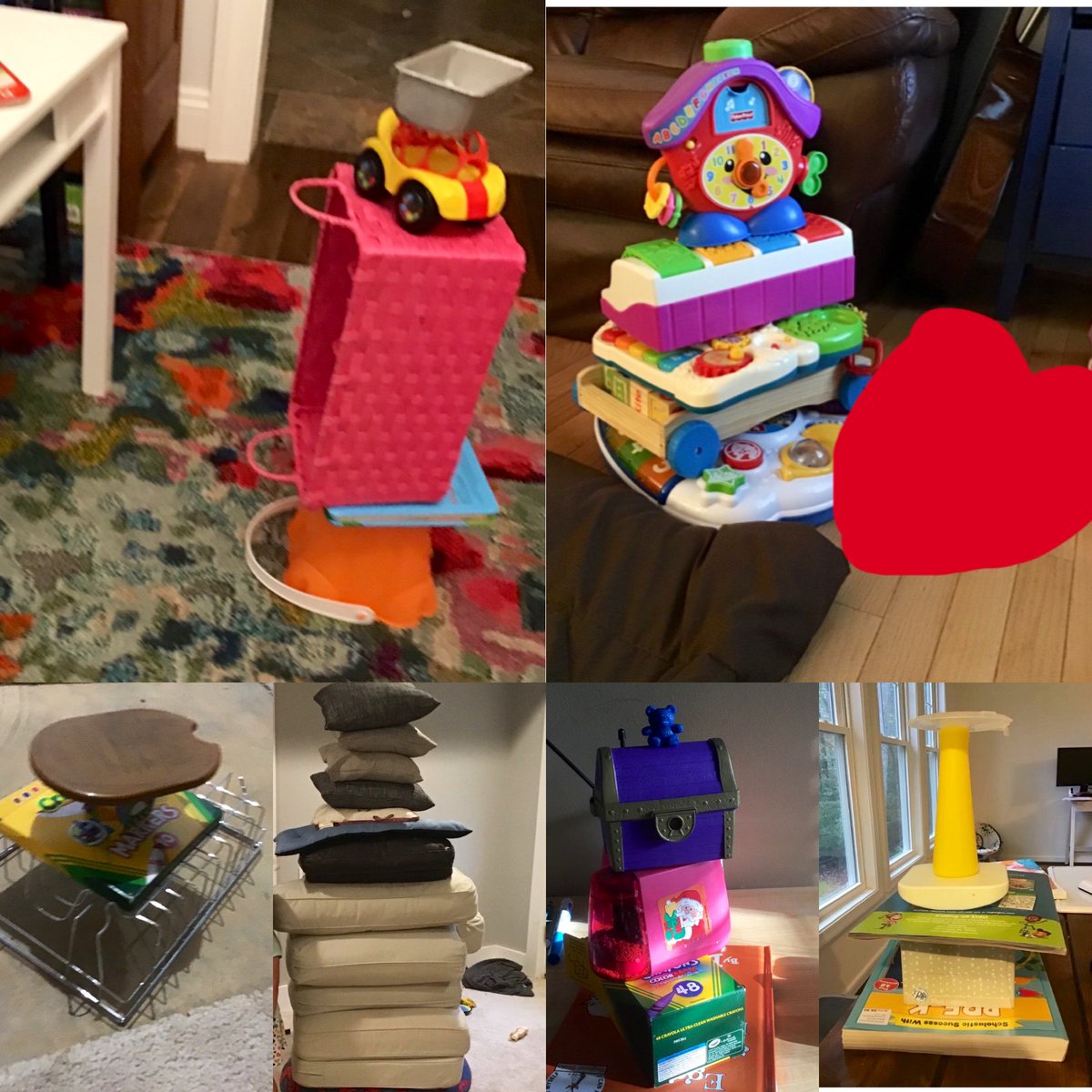 LibbyRoutson's tweet image. Yes! K can still do STEAM virtually! Check out these awesome stacking to 5 (and beyond) challenges shared via @Seesaw 🤩 #iteachk #iteachsteam #virtualkindergarten