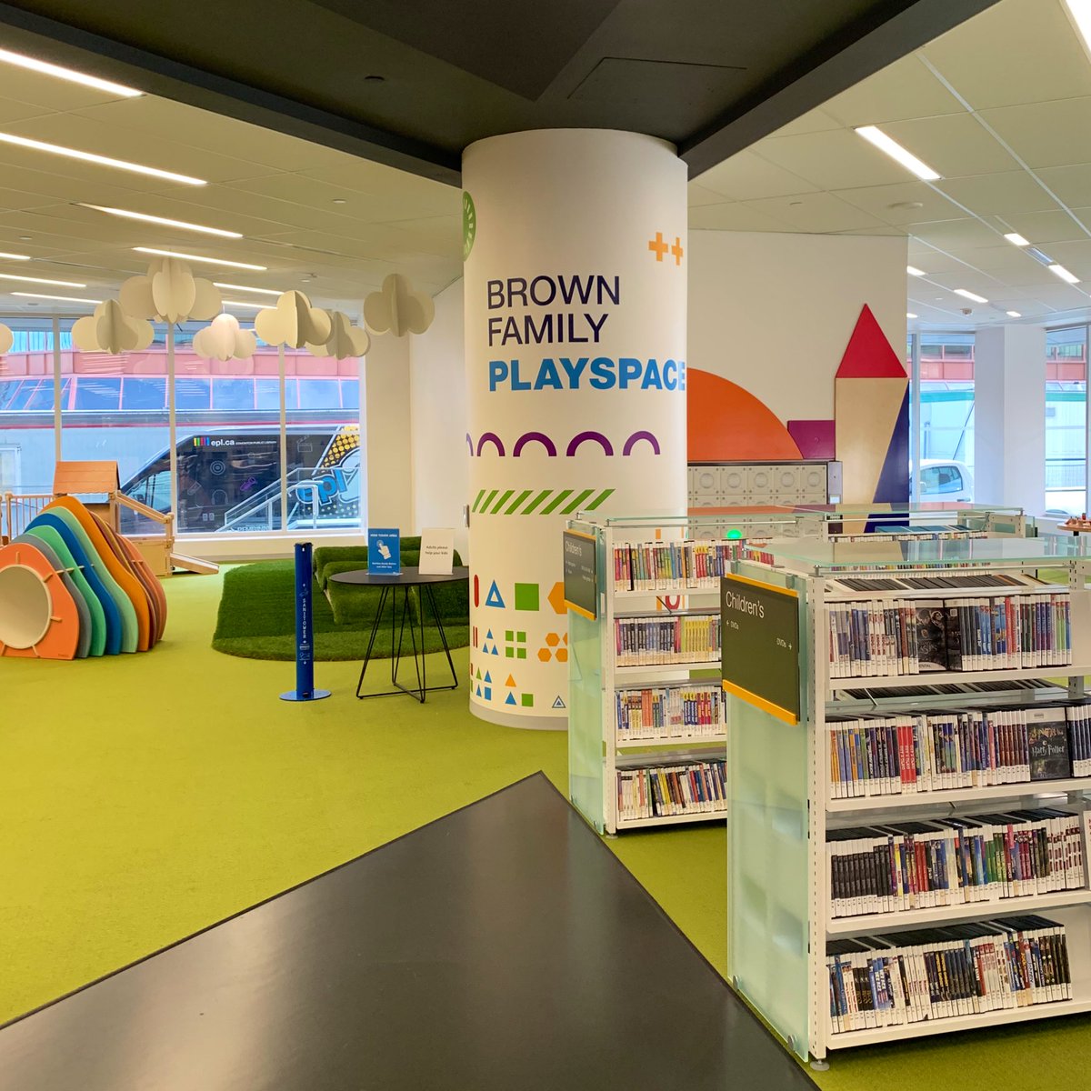 CBCradiotara's tweet photo. ICYMI: All this week on @EdmAMCBC I’ll be touring the renovated @EPLdotCA Stanley A. Milner Library, exploring the interactive spaces. Obviously the Children’s Library was a great place to start. Take a listen: https://t.co/bMhFStGgKq https://t.co/KBEARTkMCn
