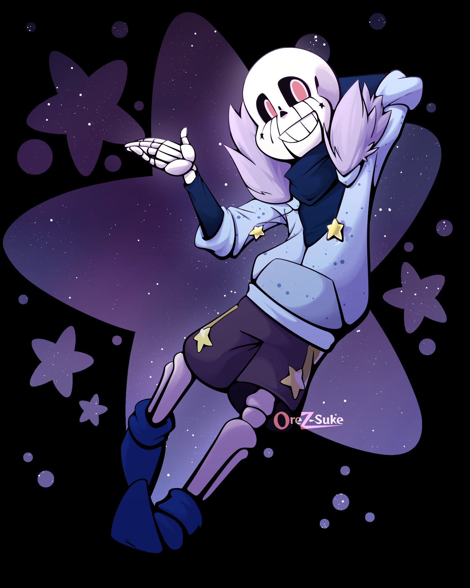 💫Orez-Suke💫✨ on X: Walking Cross I was inspired for once Here my first  true drawing of a well know AU Sans Cross!Sans belong to @/jaelarteo (link  in comm) #cross #crosssans #underverse #xtale #