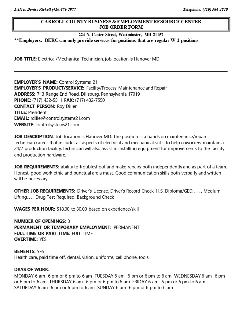 SUCCESS STORIES Carroll County BERC