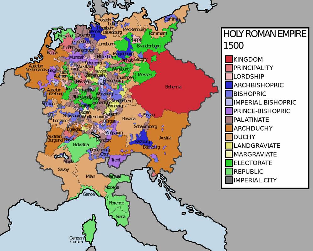 5 - THE IMITATOR ROMAN EMPIRE (aka the Holy Roman Empire)HOW TO SPOT: Come on, it's *in Germany*. Emperor usually called something like Frederick XVII of schwztkkkken. Makes maps a nightmare because it was a collection of like 8413 small countries.
