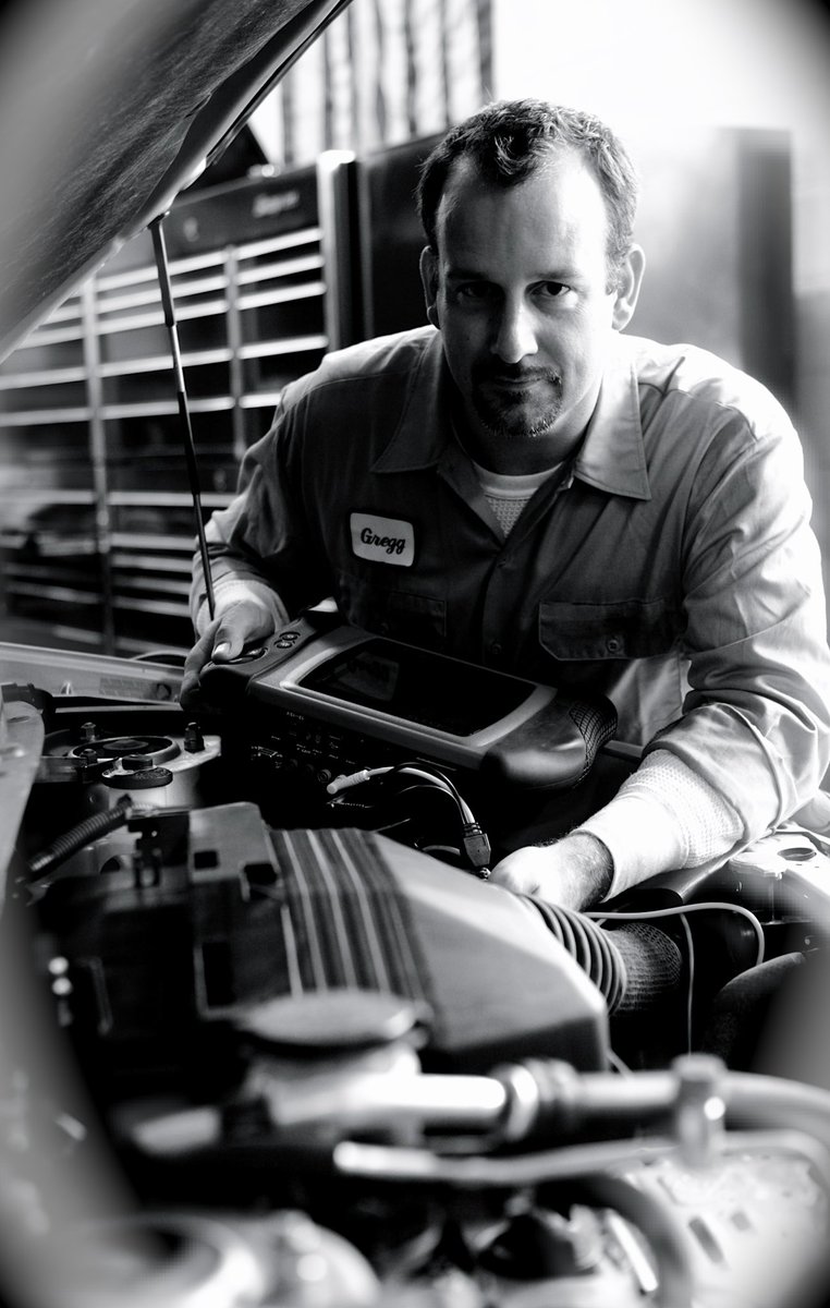 Gregg210's tweet photo. I think these are about 10 years apart.  First one was a Snap On photo shoot.  2nd was just to make sure I could still look under the hood. https://t.co/0KE4IenzRr