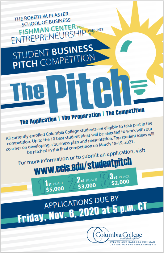 The deadline is this Friday, November 6th. <a href="/ColumbiaColg/">Columbia College</a> students should apply today!