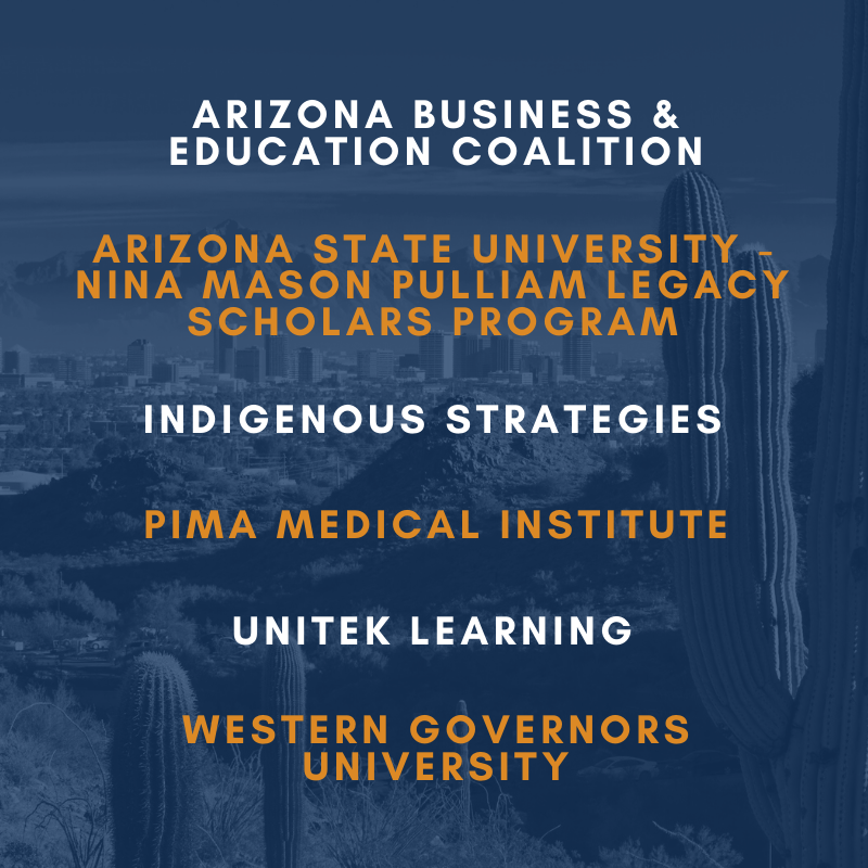 Achieve60AZ's tweet image. Welcome to the new members of our Alliance! 
We are proud of your commitment to our critical goal. #Go60AZ