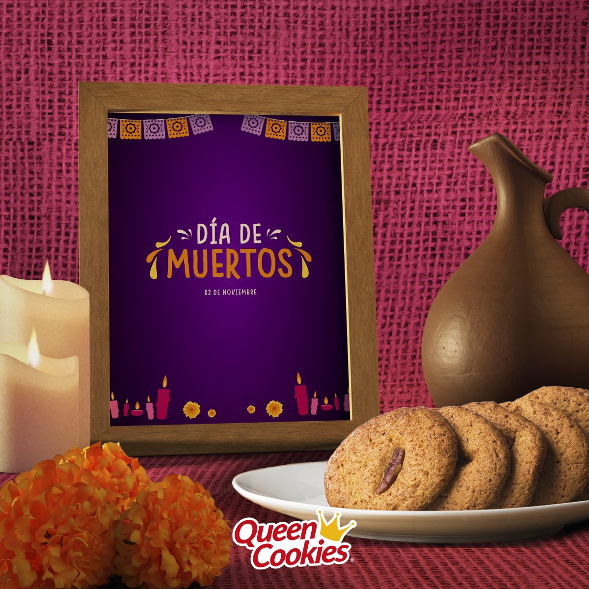 QueenCookies's tweet photo. Celebramos nuestras tradiciones y recordamos con mucho amor y cariño a aquellas personas que ya no están con nosotros. 💖🕯🍪 #DiaDeMuertos https://t.co/XcIAo4Pzbj