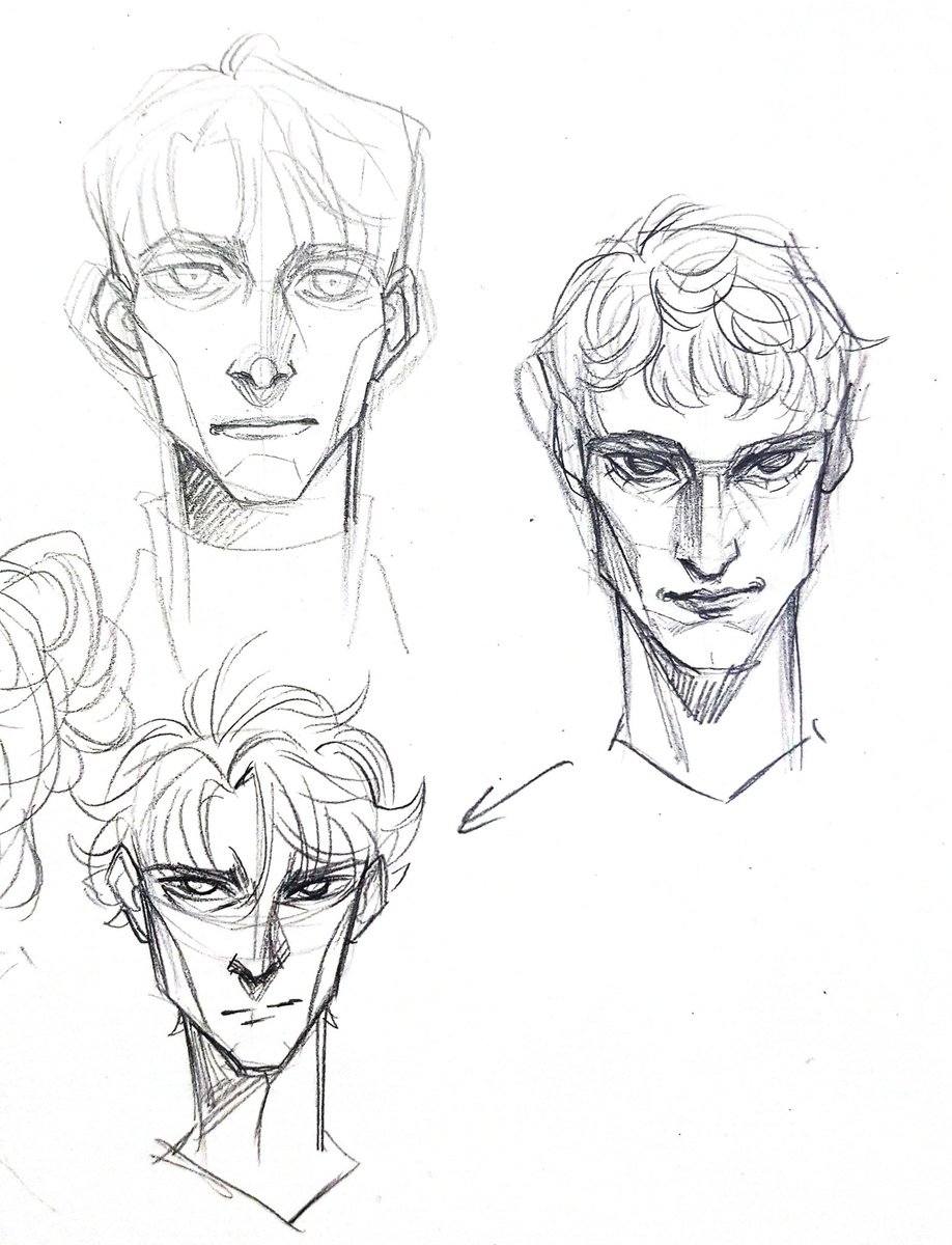 My bad sketches where I tried to draw from references but failed 
