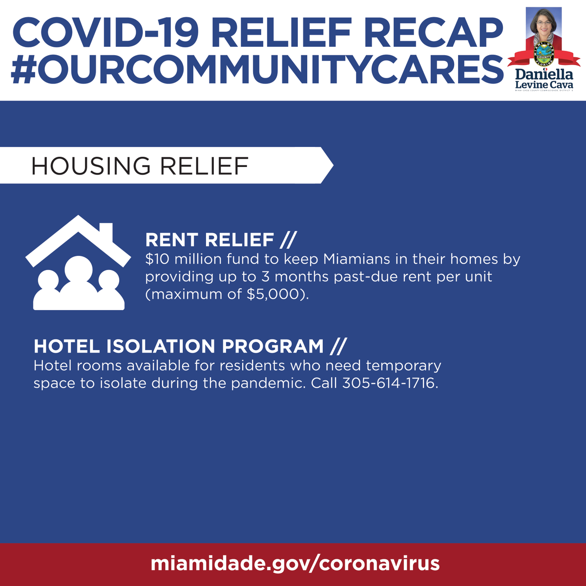 MayorDaniella's tweet photo. #COVID19 relief funds are available for
โ๏ธ Small businesses
โ๏ธ Families struggling to pay rent or mortgage
โ๏ธ Veterans and military families
โ๏ธ Daycare centers
and more. Learn more & apply for @MiamiDadeCounty relief programs: https://t.co/WJXZykO5Vv
#MiamiDadeStrong https://t.co/95xFosGCCV