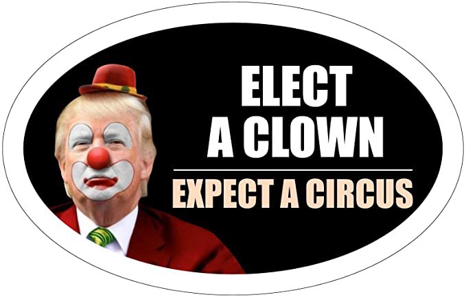 notham2's tweet photo. breaking—@realDonaldTrump at Georgia rally: “Every single day, I just put on my little clown shoes and little clown nose and I simply vibe at the circus” what could this mean for the people of GA? more at 10. https://t.co/DNty8T3Z9d