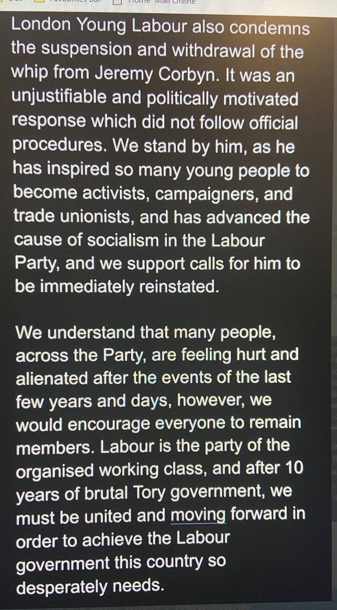 Young Jewish Labour members asked that Jeremy Corbyn should be left out of a statement about antisemitism. They were ignored.