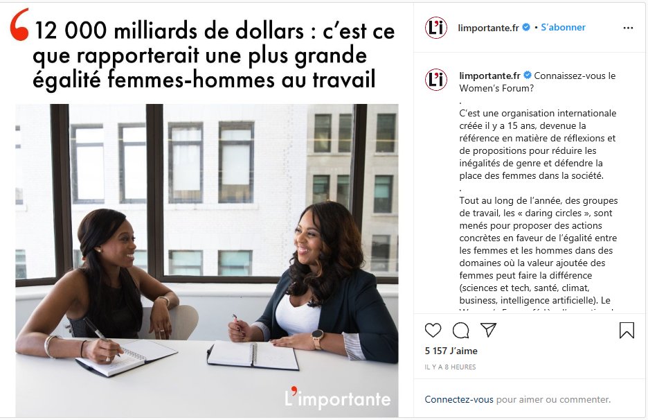 Womens_Forum's tweet photo. Merci @limportante_fr pour ce post de qualité et ravie de vous compter parmi nous au sein de la communauté du Women's Forum https://t.co/mS4rvKRRIZ https://t.co/8EhSvpMH8q