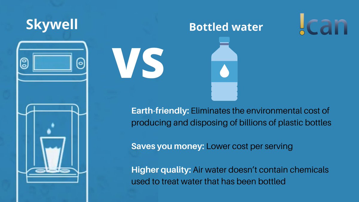 icancopy's tweet photo. Skywell vs Bottled water, which is better? 

Find out more about Skywell: https://t.co/E7ncCiH8Sg

@icancleanair #water https://t.co/0eFQ9zQ6nV