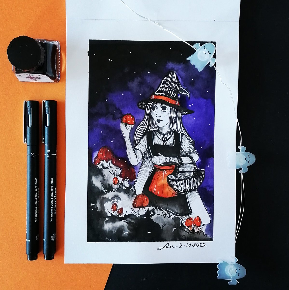 em_artdesign's tweet photo. Day 3 &amp; 5 of #littlespookydrawlloween challenge,   Silly Skeleton &amp; Autumn Activity ☠️🍂 
.
#Instagram #artshare #illustrations #ArtistOnTwitter #drawing #inktober2020 https://t.co/aNUirb7Vgs