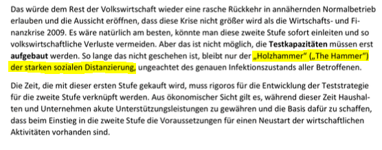 1/ Thread – “The Hammer and Dance”On March 18, the German government circulated a CONFIDENTIAL strategy paper referring to the strategy of strict social distancing as the “Hammer and Dance.” The paper was later leaked to a whistleblower website. https://www.abgeordnetenwatch.de/blog/informationsfreiheit/das-interne-strategiepapier-des-innenministeriums-zur-corona-pandemie
