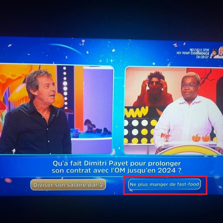 sartaouidine's tweet photo. INCROYABLE ! TF1 n'a pas respecté Dimitri Payet aujourd'hui dans son émission Les 12 coups de midi" ! 😂😂

Le plus gros manque de respect de l'année 😭🤣 https://t.co/RRtdt545Ug