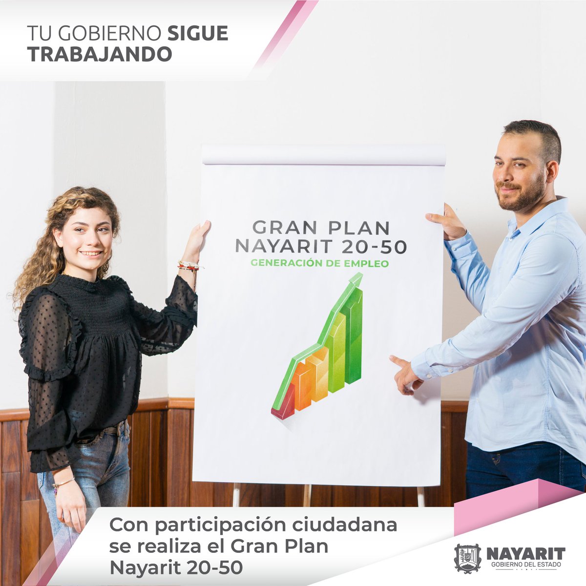 NayaritGobierno's tweet photo. A través del Gran Plan Nayarit 20 – 50 
¡Tu gobierno sigue trabajando! 🤝✅ https://t.co/hQne8oumkd