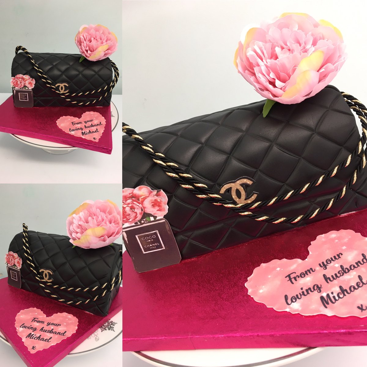 Another Chanel cake but this time a handbag. Hope you had a very special day 🍾🥂

#Chanel #chanelbag #handbag #handbagcake  #celebrationcake #cake #cakes #localbusiness #swindon #gorsehill #wiltshire