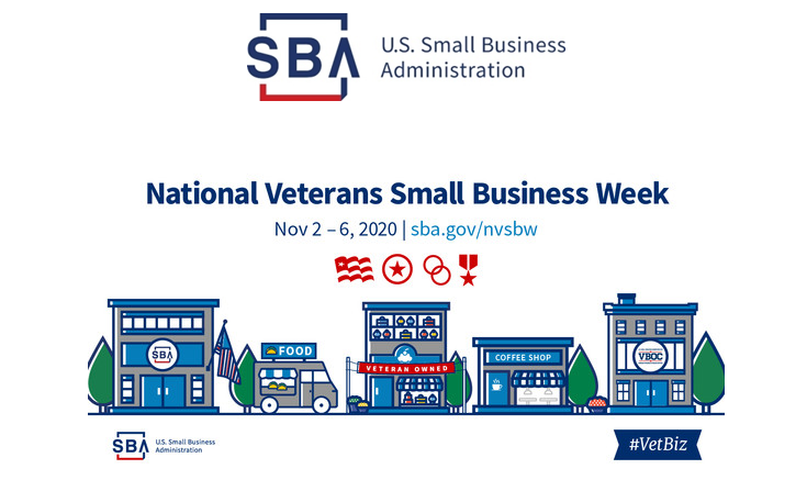 Celebrating National Veterans Small Business Week  NOV. 2-6 2020 bit.ly/3ekHI8D