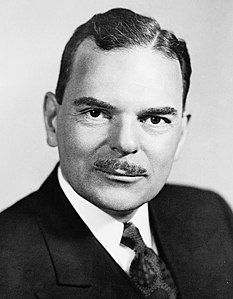The last hurrah for a candidate from a major party was Thomas Dewey, the Republican candidate in 1944 and 1948, beaten by FDR and then Truman. A discreet moustache; the glory days are gone.