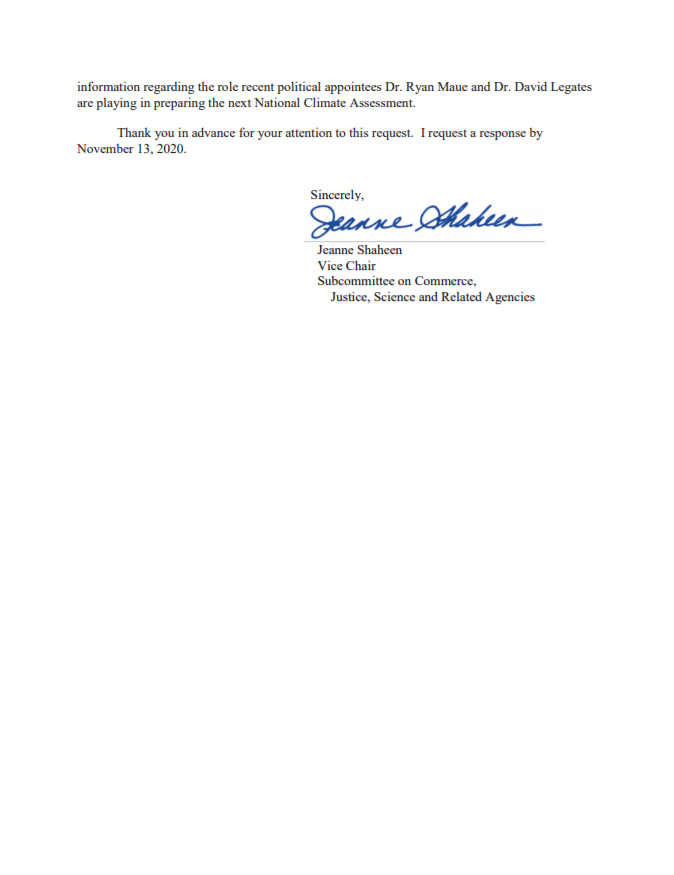 SenatorShaheen's tweet image. .@NOAA MUST uphold its Scientific Integrity Policy, especially as the Trump administration installs new political appointees, including a climate change denier, that seek to politicize &amp;amp; stifle NOAA’s scientific research. Science &amp;amp; facts must always triumph over politics.