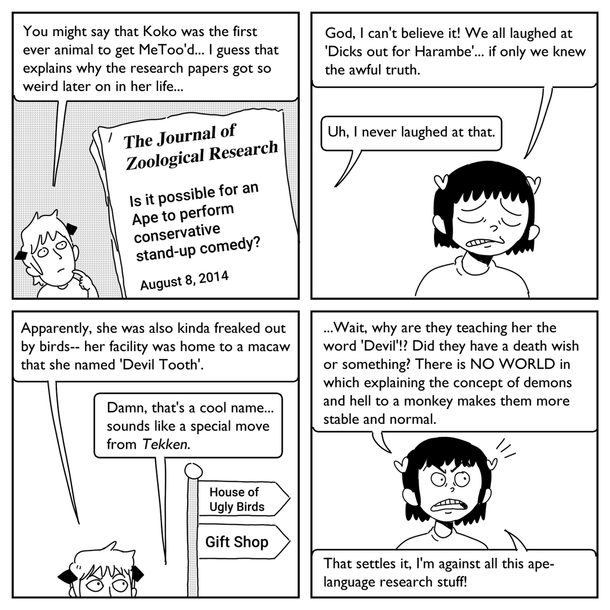 Two Friends Discuss Apes 