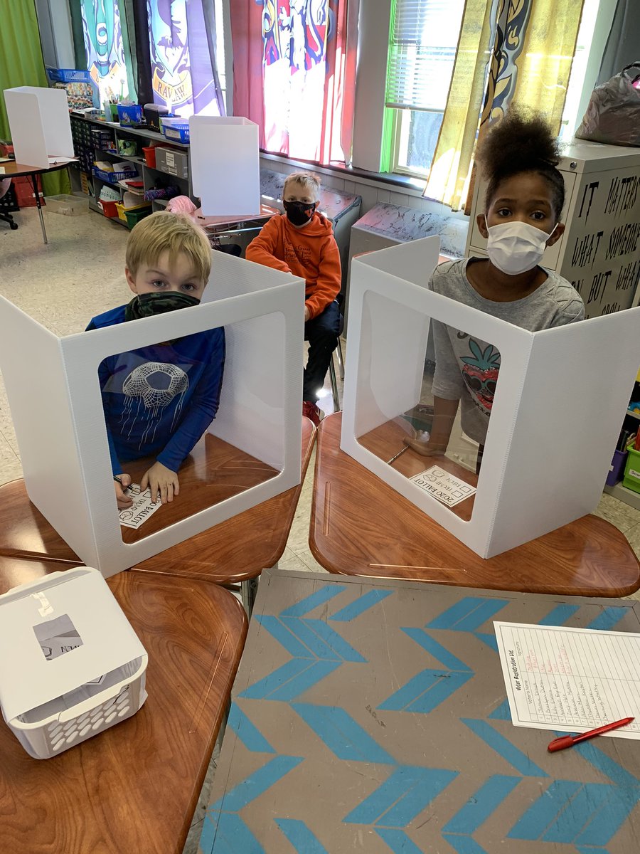 HaworthChristy's tweet photo. Third graders exercised their right to vote in a mock election today @mspamdavis @BristolSuper https://t.co/6wkB16D2ba