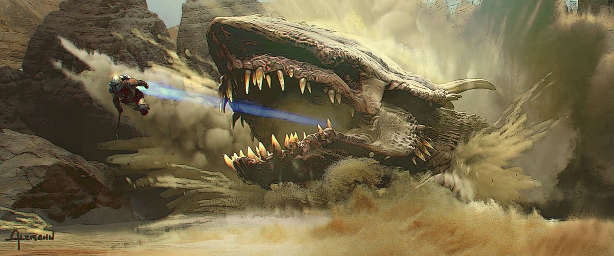  #TheMandalorian   After fine-tuning the design of The Child,  @CAlzmann 's style is one of the cornerstones of the series aesthetic: