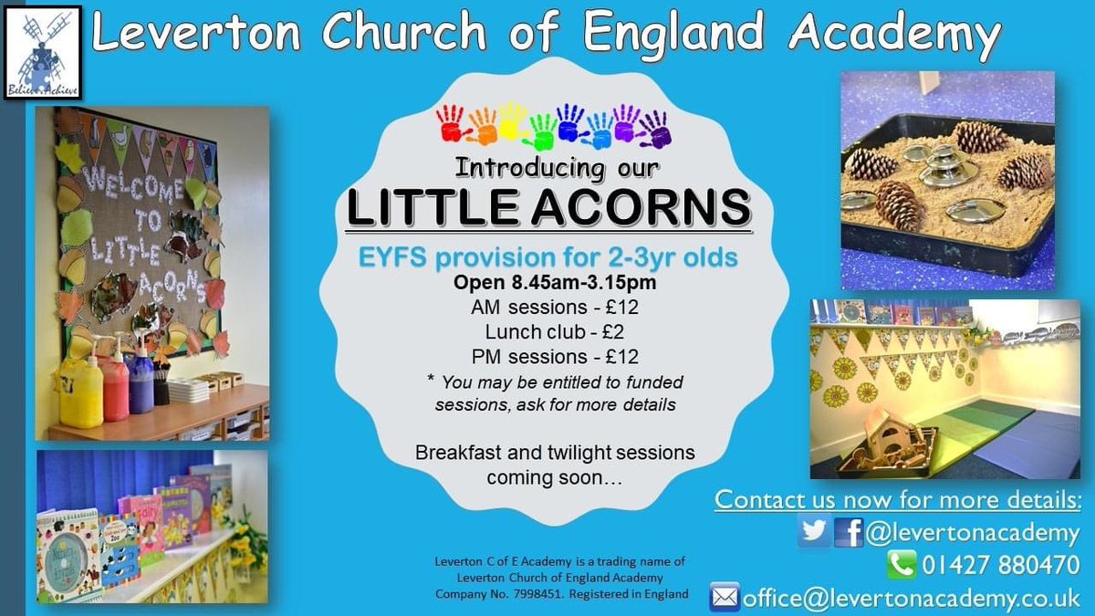 We welcomed our very first children into little acorns today and what a super day they had! 🥰

If you would like more information or a visit, please get in touch! ☺️