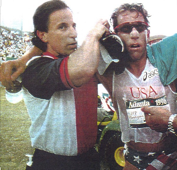 USATC's tweet image. At the U.S. Athletic Training Center it is our mission to treat each #physicaltherapy patient with the same #care and #attention we would give an #olympian here owner Gary Guerriero  @guerrieroorelse with Olympic #pentathlete Michael Gostigian at the Atlanta Olympics 212-355-8440