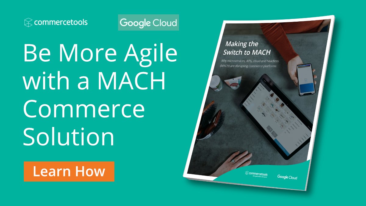 PatrickMFerdig's tweet photo. If you want to compete and win in today’s enterprise #commerce environment, you need the building blocks that let you quickly, easily and cost-effectively build your own unique #experience across all #digital touch points. At commercetools we call it MACH: https://t.co/AXZ72Vw0nK https://t.co/Z7Ui2jk6LW