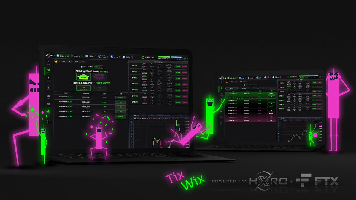 Hxro looks at markets differently. TixWix makes live odds tradeable.Users take positions based on the live odds of the market. It's a more simplistic way to competitively trade and visualize the market’s risk surface....And it’s only the beginning.  http://Hxro.io&nbsp;